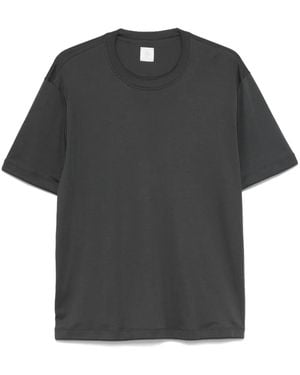 Eleventy Camiseta con detalle a capas - Negro