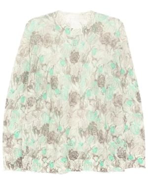 JNBY Floweral Knitted Top - White