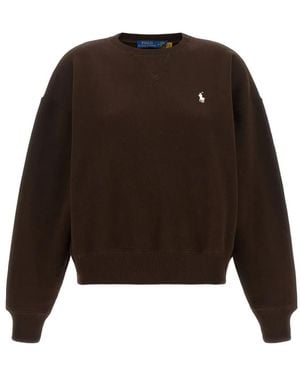 Polo Ralph Lauren Fleece Crew-Neck Jumper - Brown