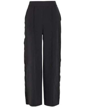 Nike Side-Stripe Pleated Trousers - Black
