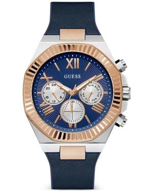 Guess Logo-Detail 44Mm Watch - Blue