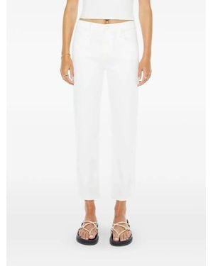 Mother The Newbie Ankle Jeans - White