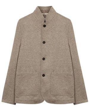 Maurizio Baldassari Veste Boutonnée À Col Montant - Brown