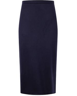 Harris Wharf London Wool Skirt - Blue
