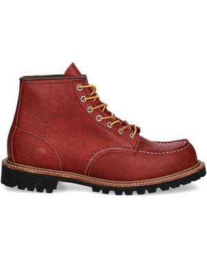 Red Wing Leather Ankle Boots - Red