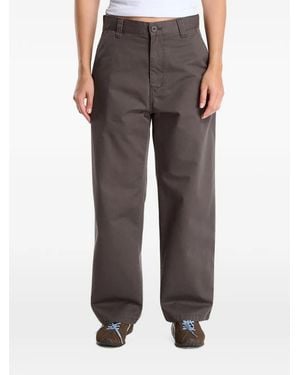 Carhartt Brady Logo-Patch Pants - Grey
