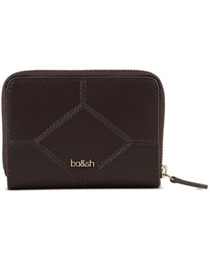 Ba&sh Cartera Plegable De Punto Diamante - Negro