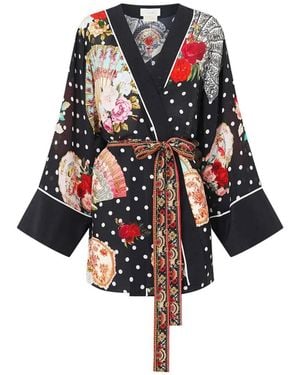 CAMILLA Chaqueta Daughters Of Duende Con Estampado Floral - Rojo