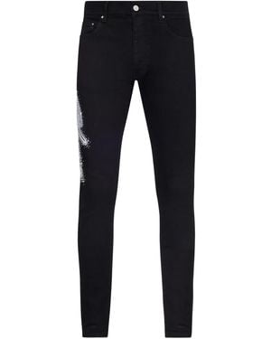 Amiri Rhinestone-Embellished Jeans - Blue