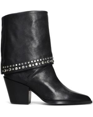 Pedro Miralles 75Mm Leather Boots - Black