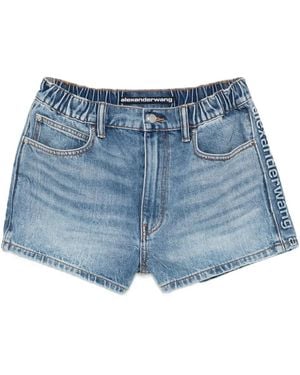 Alexander Wang Marathon Denim Shorts - Blue