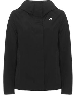 K-Way Madalina Hooded Jacket - Black