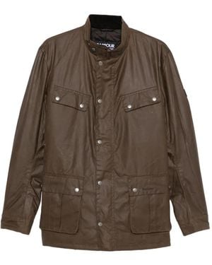 Barbour Logo-Embroidered Padded Jacket - Brown