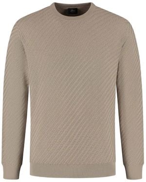 Brioni Crew-Neck Long-Sleeve Jumper - Natural