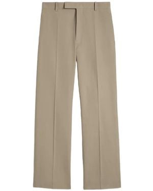 Jil Sander Cotton-Drill Pants - Natural