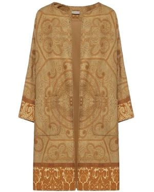 Pierre Louis Mascia Pancake Paisley-Pattern Kimono - Natural