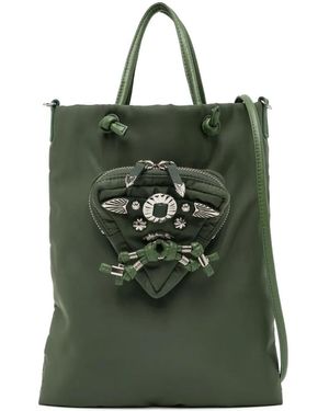 TOGA TOO Bolso Shopper Con Bolsillo Triangular - Verde