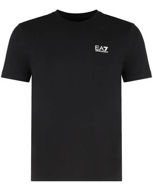 EA7 T-Shirt Mit Logo - Schwarz