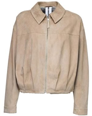 S.W.O.R.D Veste Zippée À Col Contrastant - Natural