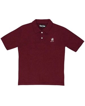 Sinclair Polo À Logo Brodé - Red