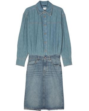Haikure Joelle Midi Denim Dress - Blue