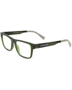 Lacoste Brille Mit Eckigem Gestell - Weiß