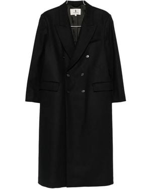 Barena Double-Breasted Peak-Lapels Coat - Black