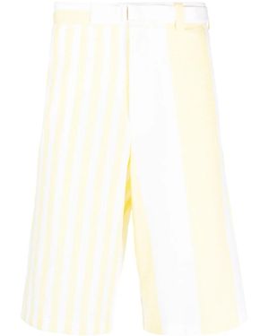 Maison Kitsuné X Olympia Le-Tan Poolside Belted Shorts - White