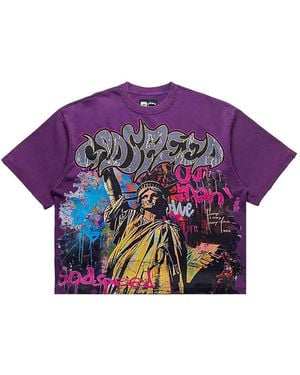 Godspeed Vandal Graphic-Print T-Shirt - Purple