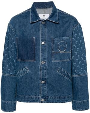 Marine Serre Jackets - Blue