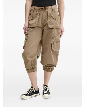 Desigual Cargo Drawstring Pants - Natural