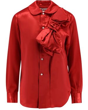 COMME DES GARÇONS PLAY Bow-Detail Button-Down Shirt - Red