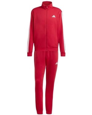 adidas Three-Stripes Tracksuit - Red