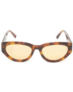 Messyweekend Audrey Tortoiseshell-Effect Sunglasses - Natural