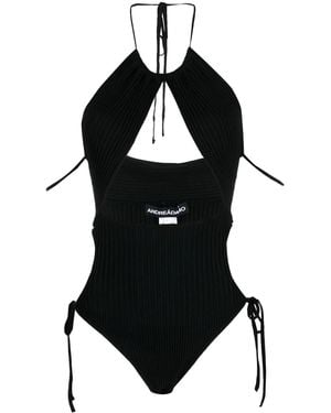 ANDREADAMO Gerippter Body - Schwarz