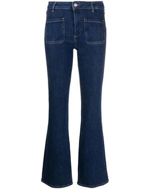 Ba&sh Halbhohe Ross Schlagjeans - Blau