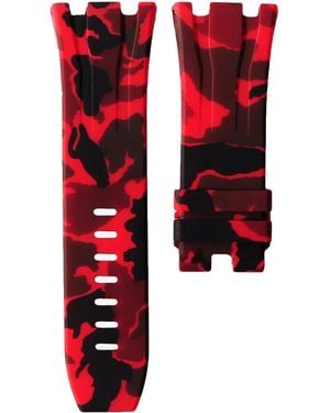 HORUS WATCH STRAPS 44Mm Audemars Piguet Royal Oak Offshore Watch Strap - Red