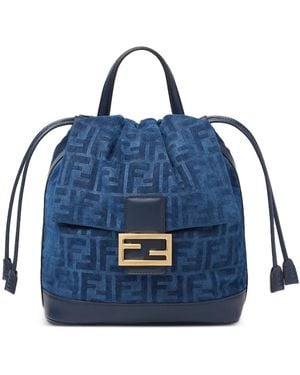 Fendi Velvet Backpack - Blue
