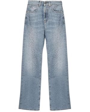 John Richmond Crystal-Embellished Jeans - Blue