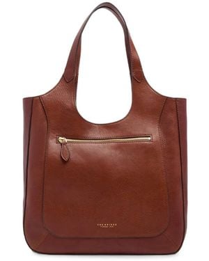 The Bridge Leather Shoulder Bag - Brown