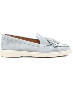 Santoni Tassel-Detail Loafers - White