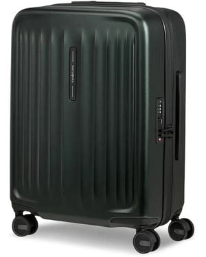 Samsonite Fyrm Grooved Spinner Suitcase - Black