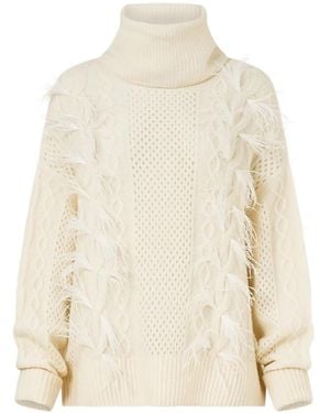 CAMILLA Pullover Mit Rollkragen - Natur