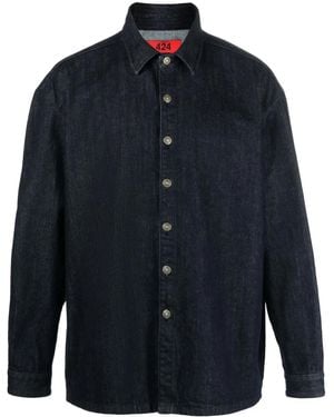 424 Langärmeliges Jeanshemd - Blau