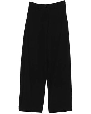 Patrizia Pepe Wide-Leg Trousers - Black
