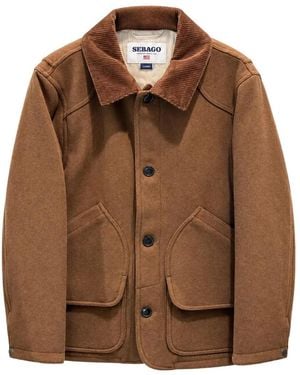 Sebago Tenny Corduroy-Collar Jacket - Brown