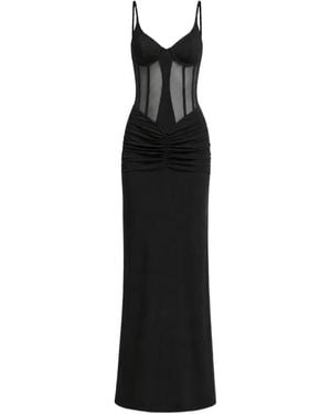 OW Collection Robe Longue Sivara - Noir