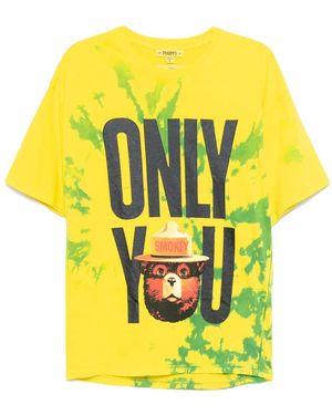 Stain Shade T-Shirt À Imprimé Graphique - Jaune