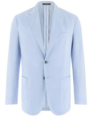 BOGGI Blazer Breeze A Rayas Diplomáticas - Azul