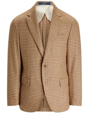 Polo Ralph Lauren Checked Single-Breasted Blazer - Brown
